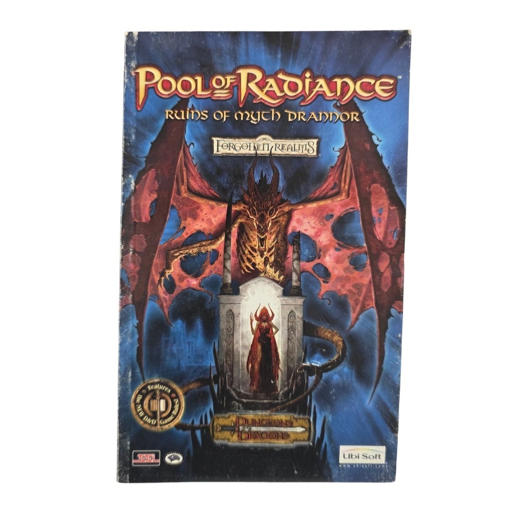 Pool of Radiance Ruins of Myth Drannor PC Game Manual Booklet D&D Ubisoft FR